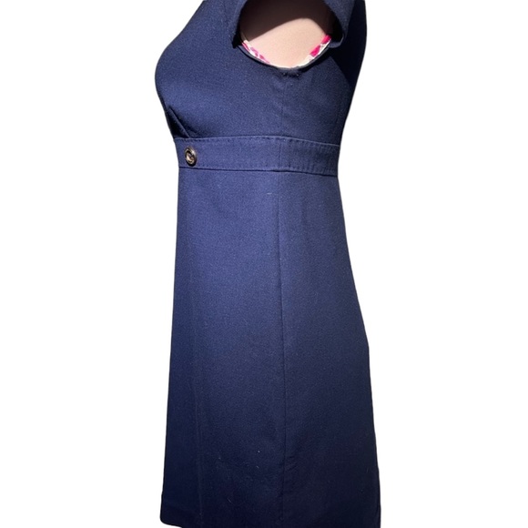 Lilly Pulitzer White Label navy dress.  Size 0. Absolutely beautiful - Picture 4 of 12